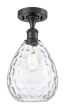 Innovations Lighting Large Waverly 1 Light Semi-Flush Mount Part Of The Ballston Collection 516-1C-BK-G372-LED