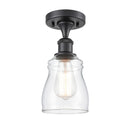 Innovations Lighting Ellery 1 Light Semi-Flush Mount Part Of The Ballston Collection 516-1C-BK-G392