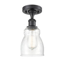 Innovations Lighting Ellery 1 Light Semi-Flush Mount Part Of The Ballston Collection 516-1C-BK-G394