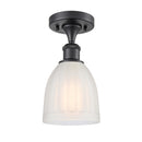Innovations Lighting Brookfield 1 Light Semi-Flush Mount Part Of The Ballston Collection 516-1C-BK-G441