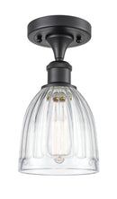 Innovations Lighting Brookfield 1 Light Semi-Flush Mount Part Of The Ballston Collection 516-1C-BK-G442-LED