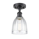 Innovations Lighting Brookfield 1 Light Semi-Flush Mount Part Of The Ballston Collection 516-1C-BK-G442