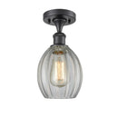 Innovations Lighting Eaton 1 Light Semi-Flush Mount Part Of The Ballston Collection 516-1C-BK-G82