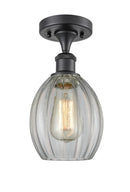 Innovations Lighting Eaton 1 Light Semi-Flush Mount Part Of The Ballston Collection 516-1C-BK-G82-LED