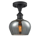 Innovations Lighting Fenton 1 Light Semi-Flush Mount Part Of The Ballston Collection 516-1C-BK-G93