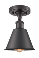Innovations Lighting Smithfield 1 Light Semi-Flush Mount Part Of The Ballston Collection 516-1C-BK-M8-LED