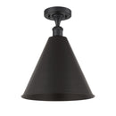 Innovations Lighting Ballston Cone 1 Light" Semi-Flush Mount 516-1C-BK-MBC-16-BK