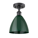 Innovations Lighting Plymouth Dome 1 Light" Semi-Flush Mount 516-1C-BK-MBD-75-GR