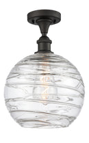 Innovations Lighting Deco Swirl 1 Light 12" Semi-Flush Mount 516-1C-OB-G1213-12-LED