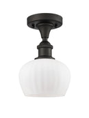 Innovations Lighting Fenton 1 Light Semi-Flush Mount Part Of The Ballston Collection 516-1C-OB-G91-LED
