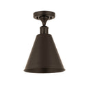 Innovations Lighting Ballston Cone 1 Light" Semi-Flush Mount 516-1C-OB-MBC-8-OB-LED