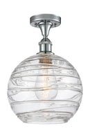 Innovations Lighting Deco Swirl 1 Light 10" Semi-Flush Mount 516-1C-PC-G1213-10-LED