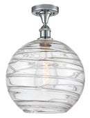 Innovations Lighting Deco Swirl 1 Light 12" Semi-Flush Mount 516-1C-PC-G1213-12-LED