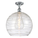 Innovations Lighting Deco Swirl 1 Light 13.75" Semi-Flush Mount 516-1C-PC-G1213-14