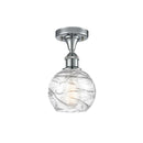 Innovations Lighting Deco Swirl 1 Light 6" Semi-Flush Mount 516-1C-PC-G1213-6
