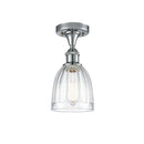 Innovations Lighting Brookfield 1 Light Semi-Flush Mount Part Of The Ballston Collection 516-1C-PC-G442