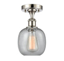 Innovations Lighting Belfast 1 Light Semi-Flush Mount Part Of The Ballston Collection 516-1C-PN-G104-LED