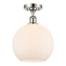 Innovations Lighting Athens 1 Light 10" Semi-Flush Mount 516-1C-PN-G121-10