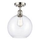 Innovations Lighting Athens 1 Light 10" Semi-Flush Mount 516-1C-PN-G122-10