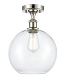 Innovations Lighting Athens 1 Light 10" Semi-Flush Mount 516-1C-PN-G122-10-LED