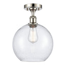 Innovations Lighting Athens 1 Light 10" Semi-Flush Mount 516-1C-PN-G124-10
