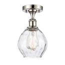Innovations Lighting Small Waverly 1 Light Semi-Flush Mount Part Of The Ballston Collection 516-1C-PN-G362