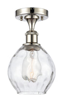 Innovations Lighting Small Waverly 1 Light Semi-Flush Mount Part Of The Ballston Collection 516-1C-PN-G362-LED