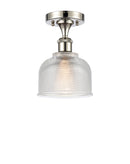 Innovations Lighting Dayton 1 Light Semi-Flush Mount Part Of The Ballston Collection 516-1C-PN-G412-LED