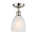 Innovations Lighting Brookfield 1 Light Semi-Flush Mount Part Of The Ballston Collection 516-1C-PN-G441