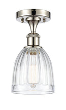 Innovations Lighting Brookfield 1 Light Semi-Flush Mount Part Of The Ballston Collection 516-1C-PN-G442-LED