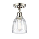 Innovations Lighting Brookfield 1 Light Semi-Flush Mount Part Of The Ballston Collection 516-1C-PN-G442