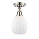 Innovations Lighting Eaton 1 Light Semi-Flush Mount Part Of The Ballston Collection 516-1C-PN-G81