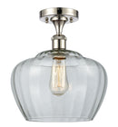 Innovations Lighting Large Fenton 1 Light Semi-Flush Mount Part Of The Ballston Collection 516-1C-PN-G92-L