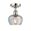 Innovations Lighting Fenton 1 Light Semi-Flush Mount Part Of The Ballston Collection 516-1C-PN-G92