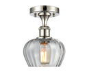 Innovations Lighting Fenton 1 Light Semi-Flush Mount Part Of The Ballston Collection 516-1C-PN-G92-LED
