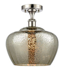 Innovations Lighting Large Fenton 1 Light Semi-Flush Mount Part Of The Ballston Collection 516-1C-PN-G96-L