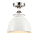Innovations Lighting Adirondack 1 Light Semi-Flush Mount Part Of The Ballston Collection 516-1C-PN-M14-W-LED
