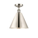 Innovations Lighting Ballston Cone 1 Light" Semi-Flush Mount 516-1C-PN-MBC-12-PN