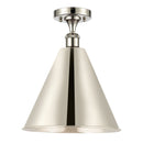 Innovations Lighting Ballston Cone 1 Light" Semi-Flush Mount 516-1C-PN-MBC-16-PN