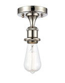 Innovations Lighting Bare Bulb 1 Light Semi-Flush Mount Part Of The Ballston Collection 516-1C-PN-LED
