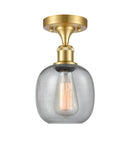 Innovations Lighting Belfast 1 Light Semi-Flush Mount Part Of The Ballston Collection 516-1C-SG-G104-LED