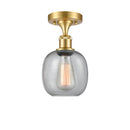 Innovations Lighting Belfast 1 Light Semi-Flush Mount Part Of The Ballston Collection 516-1C-SG-G104
