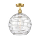 Innovations Lighting Deco Swirl 1 Light 12" Semi-Flush Mount 516-1C-SG-G1213-12-LED