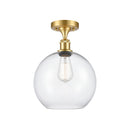 Innovations Lighting Athens 1 Light 10" Semi-Flush Mount 516-1C-SG-G122-10-LED