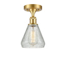 Innovations Lighting Conesus 1 Light Semi-Flush Mount Part Of The Ballston Collection 516-1C-SG-G275