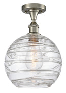 Innovations Lighting Deco Swirl 1 Light 10" Semi-Flush Mount 516-1C-SN-G1213-10-LED