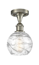 Innovations Lighting Deco Swirl 1 Light 6" Semi-Flush Mount 516-1C-SN-G1213-6-LED