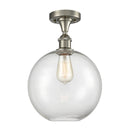 Innovations Lighting Athens 1 Light 10" Semi-Flush Mount 516-1C-SN-G122-10