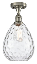 Innovations Lighting Large Waverly 1 Light Semi-Flush Mount Part Of The Ballston Collection 516-1C-SN-G372-LED