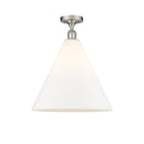 Innovations Lighting Ballston Cone 1 Light 16" Semi-Flush Mount 516-1C-SN-GBC-161